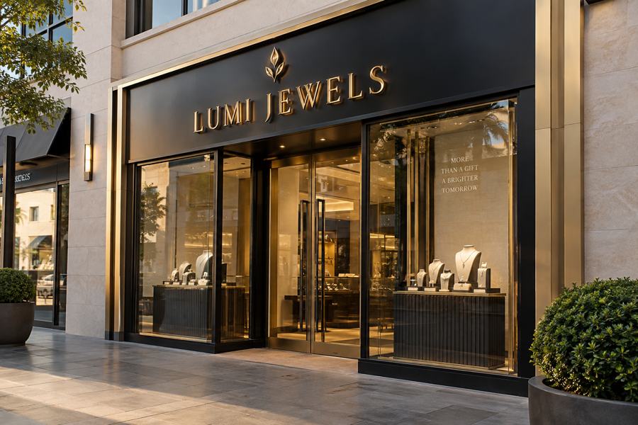 Jewellery store signage by Shop Signage Dubai